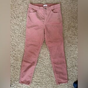 LOFT Women's Rose pink Skinny Jeans size 8 corduroy